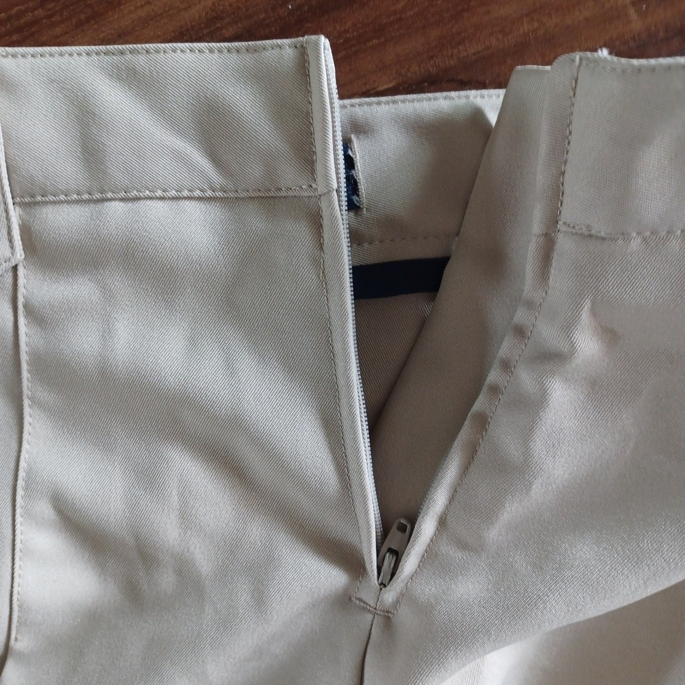 French Toast Girls Khaki Pleated School Uniform Skirt Size 16 Adjustable Waist - Picture 4 of 8